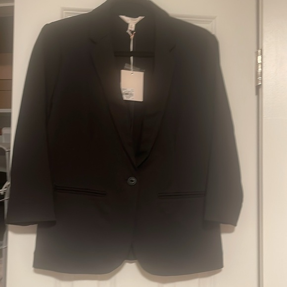 Lauren Conrad Black Knit Blazer SZ SM - Picture 5 of 6